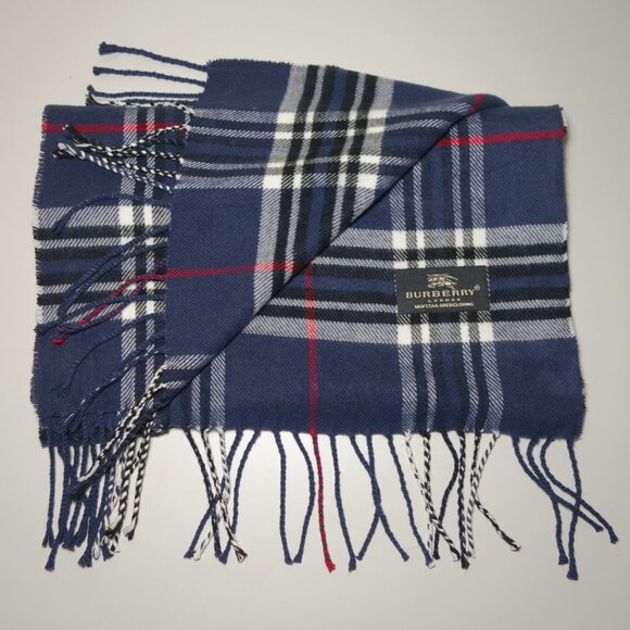 Burberry London Tailored Clothing Nova Check Cashmere Scarf, Sz 65 in x 12.50 in - Picture 2 of 5